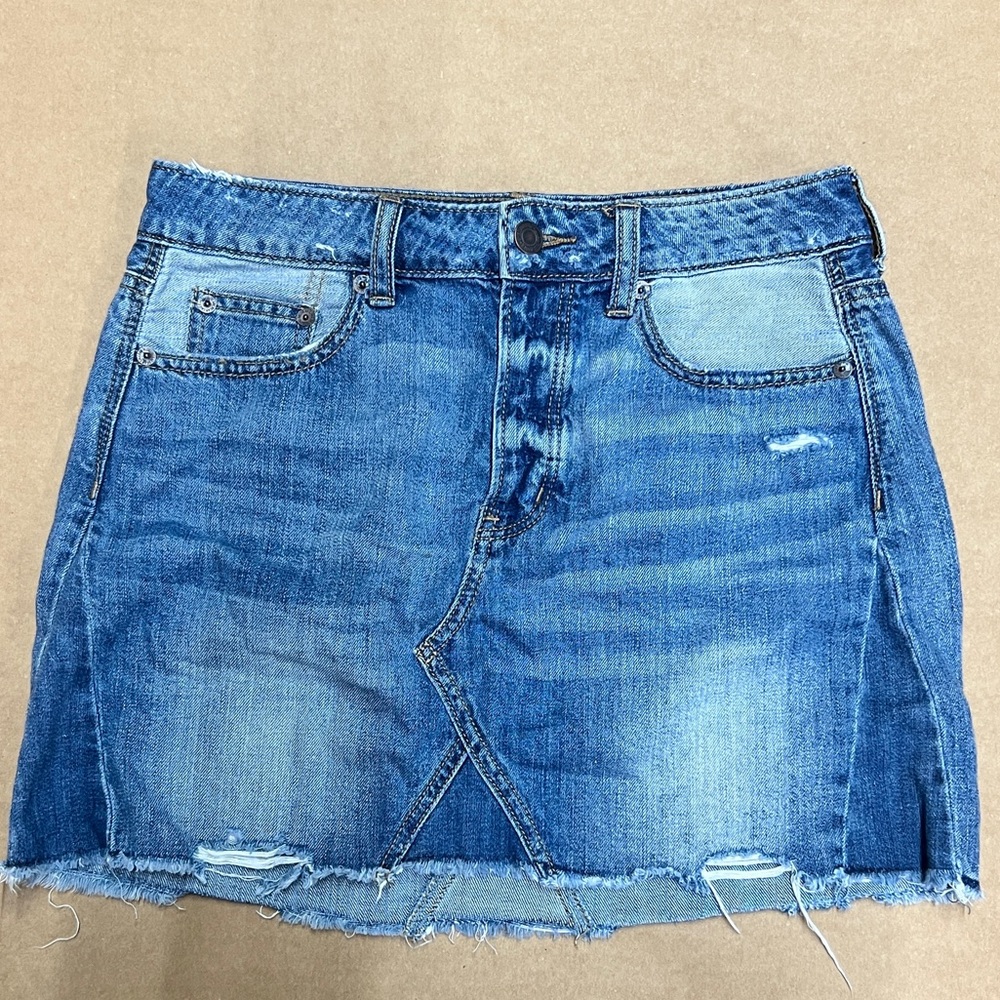 AE American Eagle denim jean skirt size 2